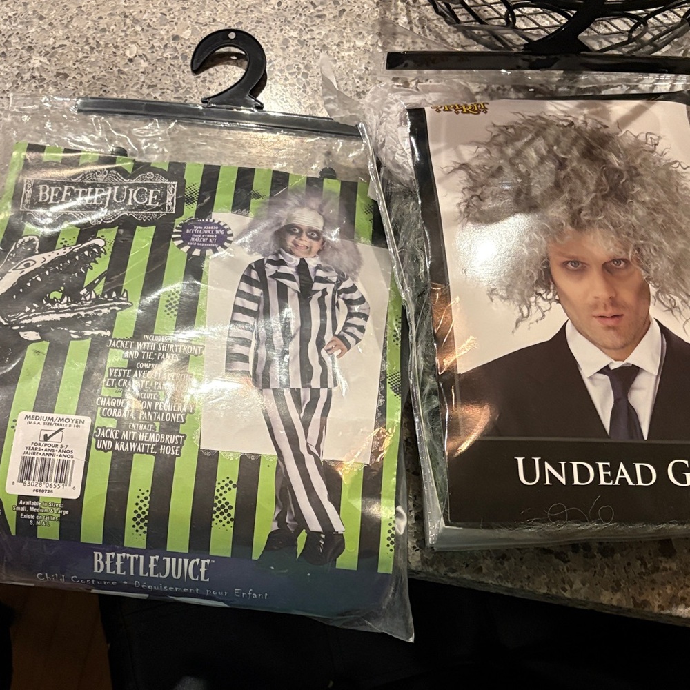 Rubie's Beetlejuice Kids Costume - Black and White